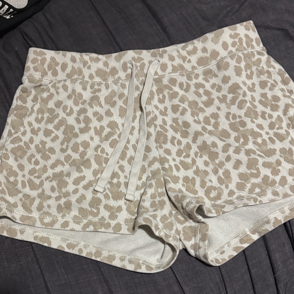 Leopard Print Lounge Shorts
